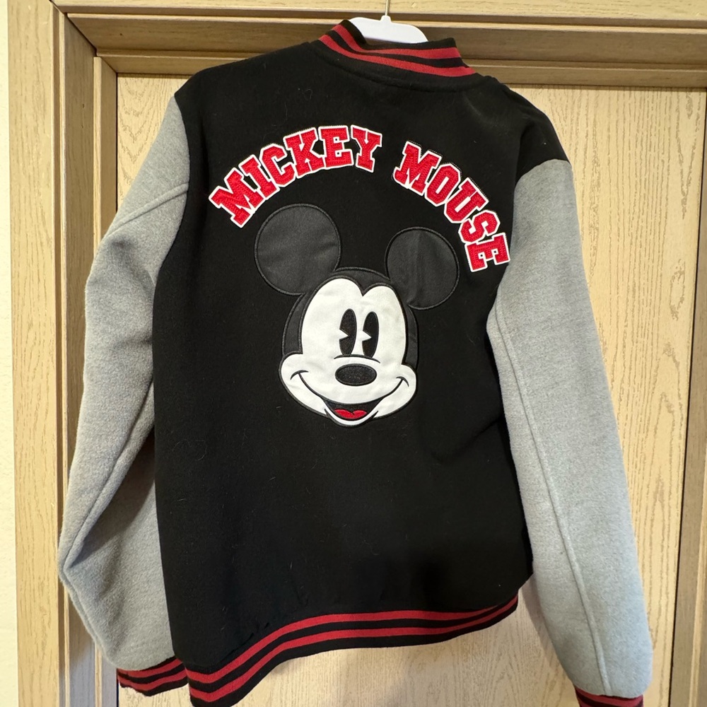 Mickey Mouse Varsity Jacket With Red Accents - image 2